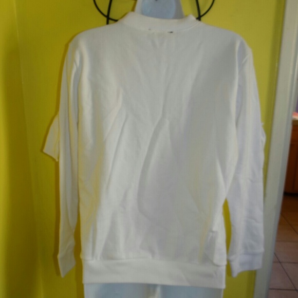 Forever 21 White Ruffle Sweater - Picture 3 of 4